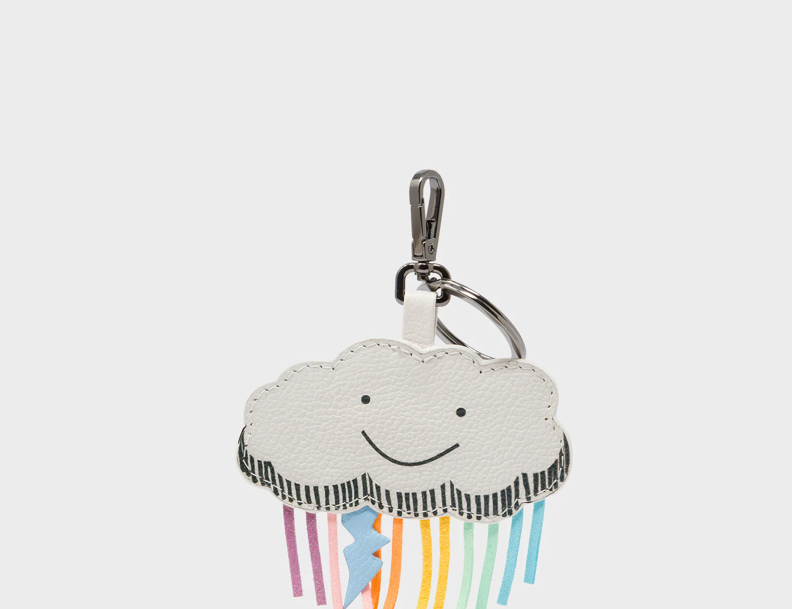 Cloud Charm - Multicolor Rain and Lightning - Front View