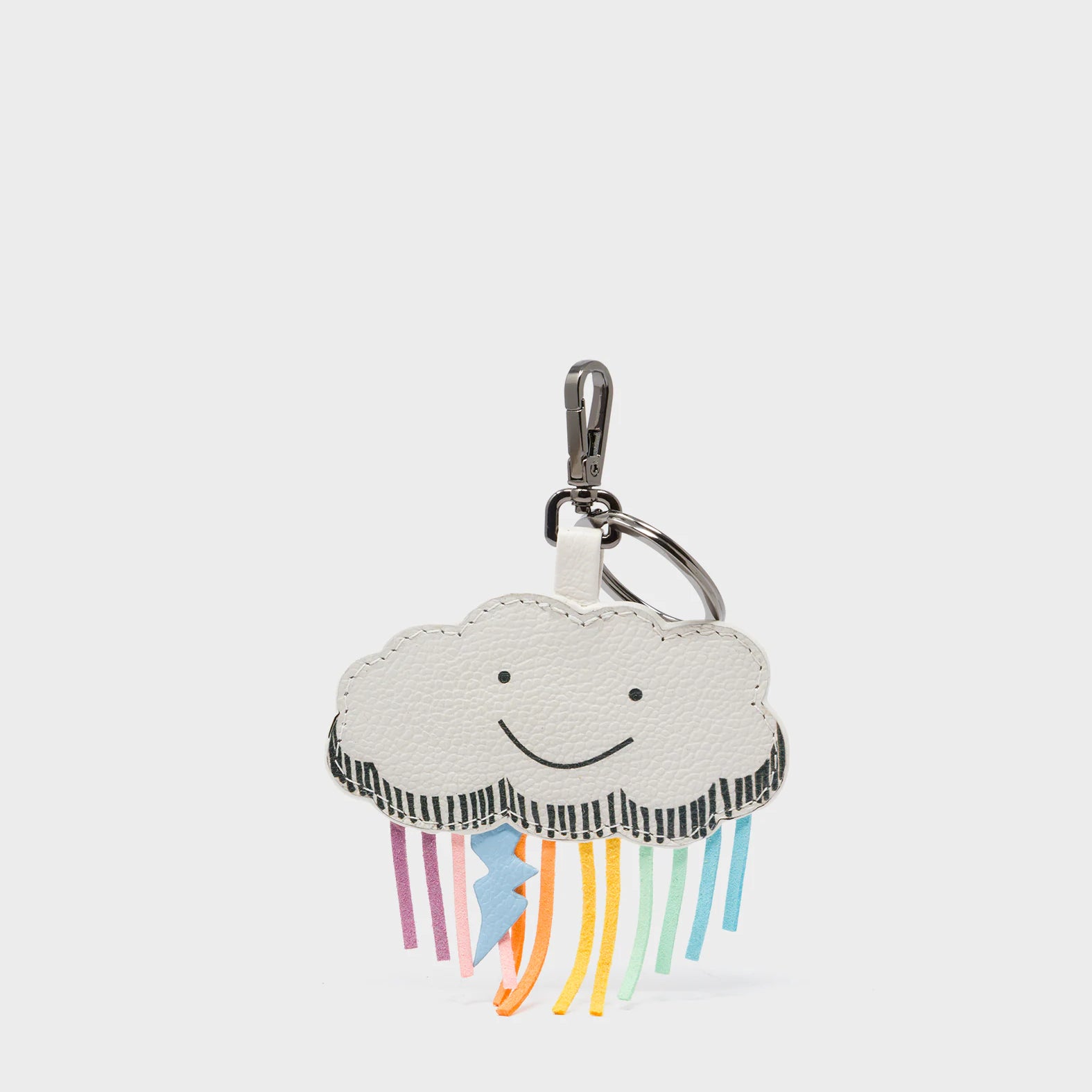 Cloud Charm - Multicolor Rain and Lightning - Front View