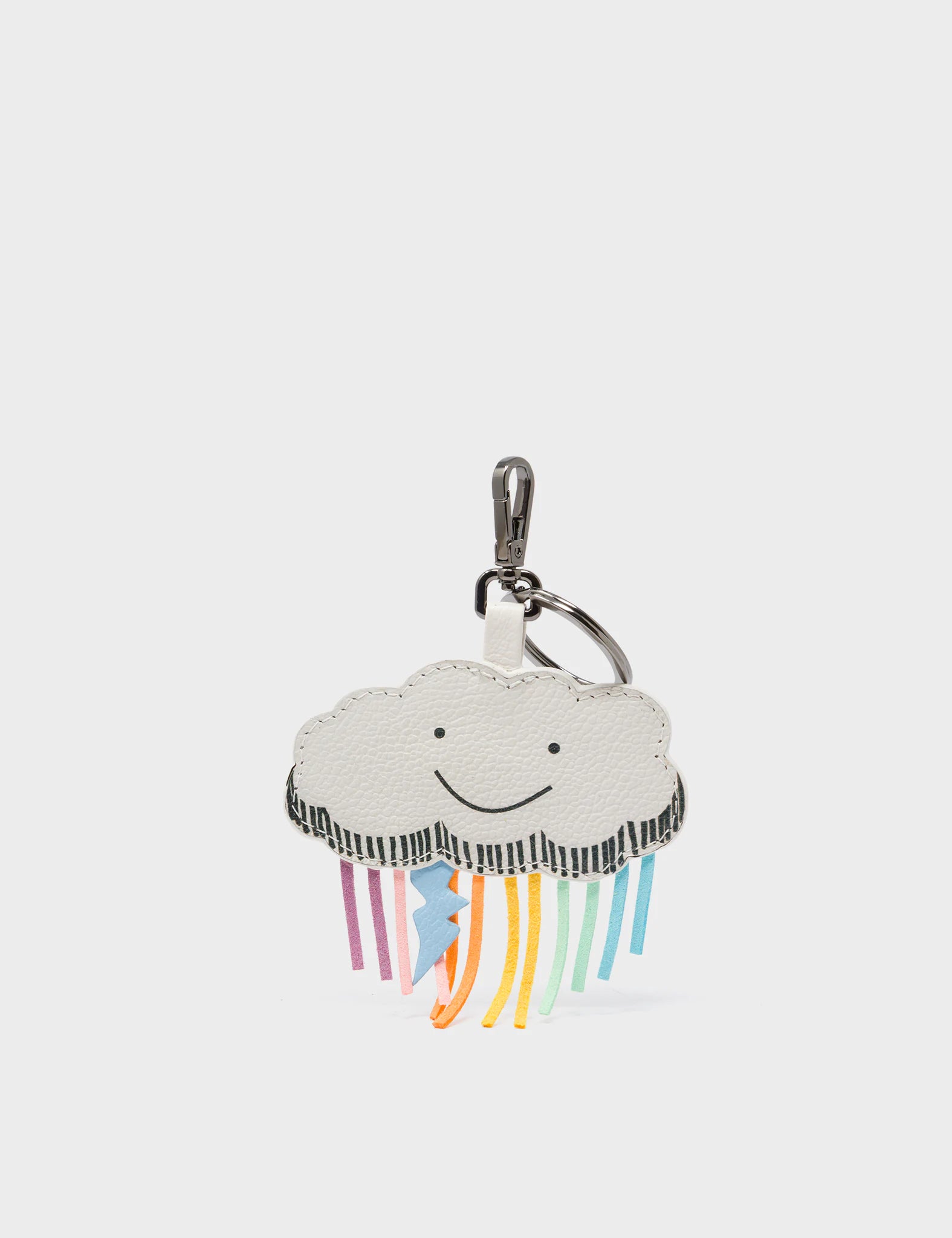 Cloud Charm - Multicolor Rain and Lightning - Front View