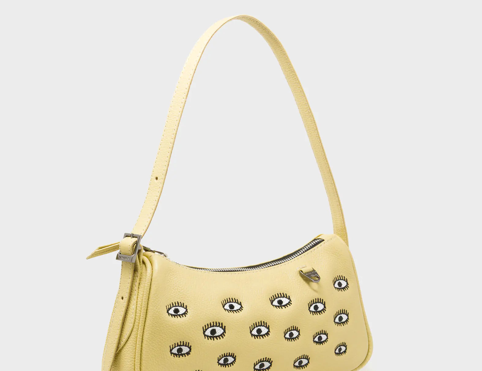 Lucas Hobo Mini Cocoon Handbag - All Over Eyes Embroidery - Main View