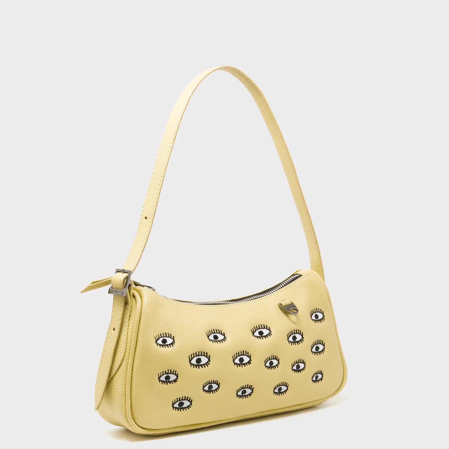 Lucas Hobo Mini Cocoon Handbag - All Over Eyes Embroidery - Main View