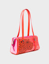 Esther Fiesta Red Satchel Mini Bag - Retro Tiger Embroidery