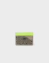 Filium Tuffet Brown Leather Cardholder - Retro Tiger Embroidery