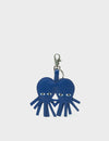 Octotwins Charm - Royal Blue Leather Keychain