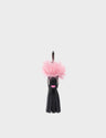 Callie Marie Mayne - Black Leather and Pink Faux Fur - Main View