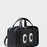 Benji Medium Crossbody Black Leather Bag - Look Up 👀 - Main View
