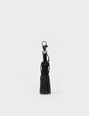 Callie Marie Hue Charm - Black Leather Keychain