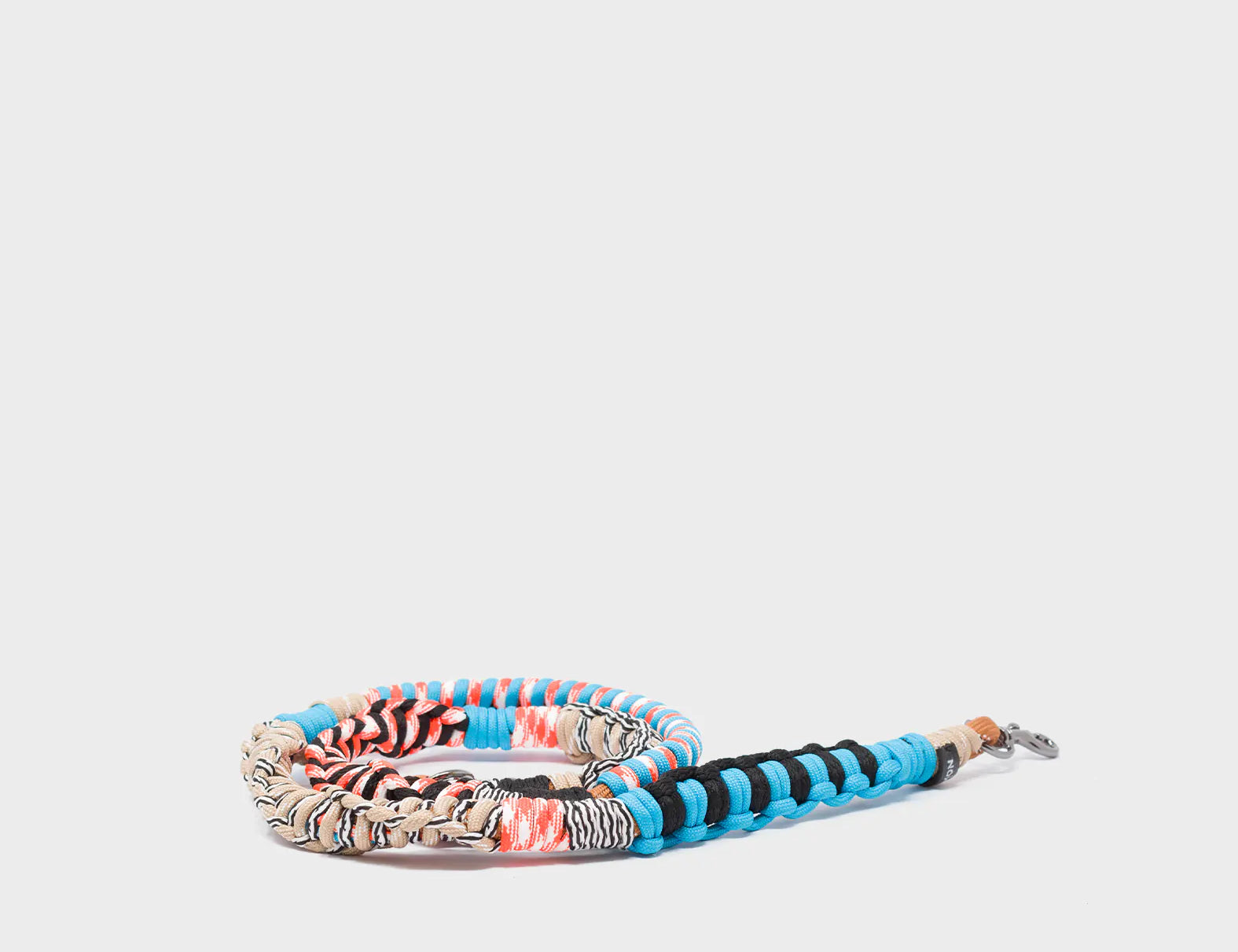 Detachable Shoulder Strap - Cyan Blue and Orange Handwoven Paracord - Package