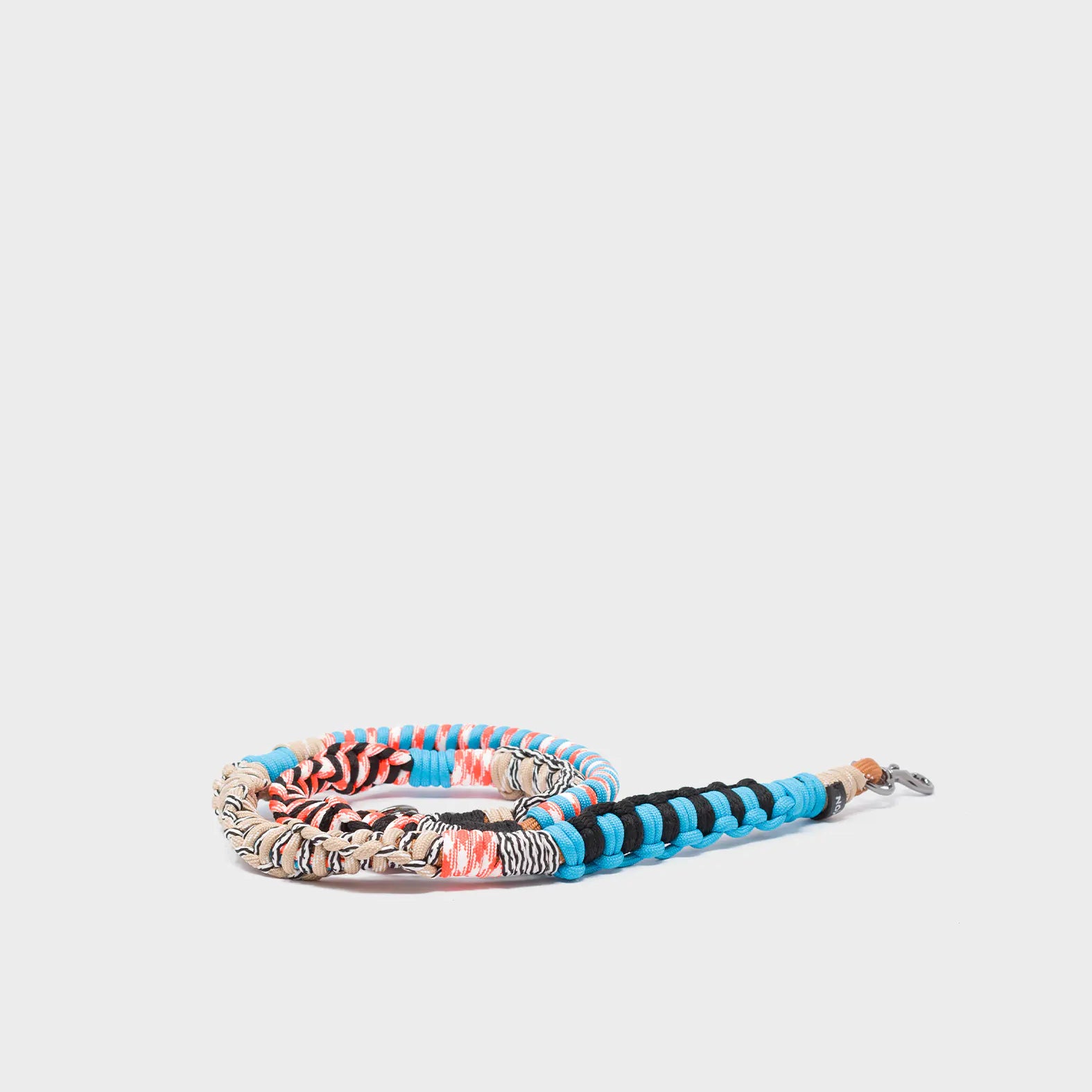 Detachable Shoulder Strap - Cyan Blue and Orange Handwoven Paracord - Package