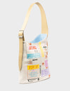 Ilan Cream Bucket Bag - Subway Stories Print