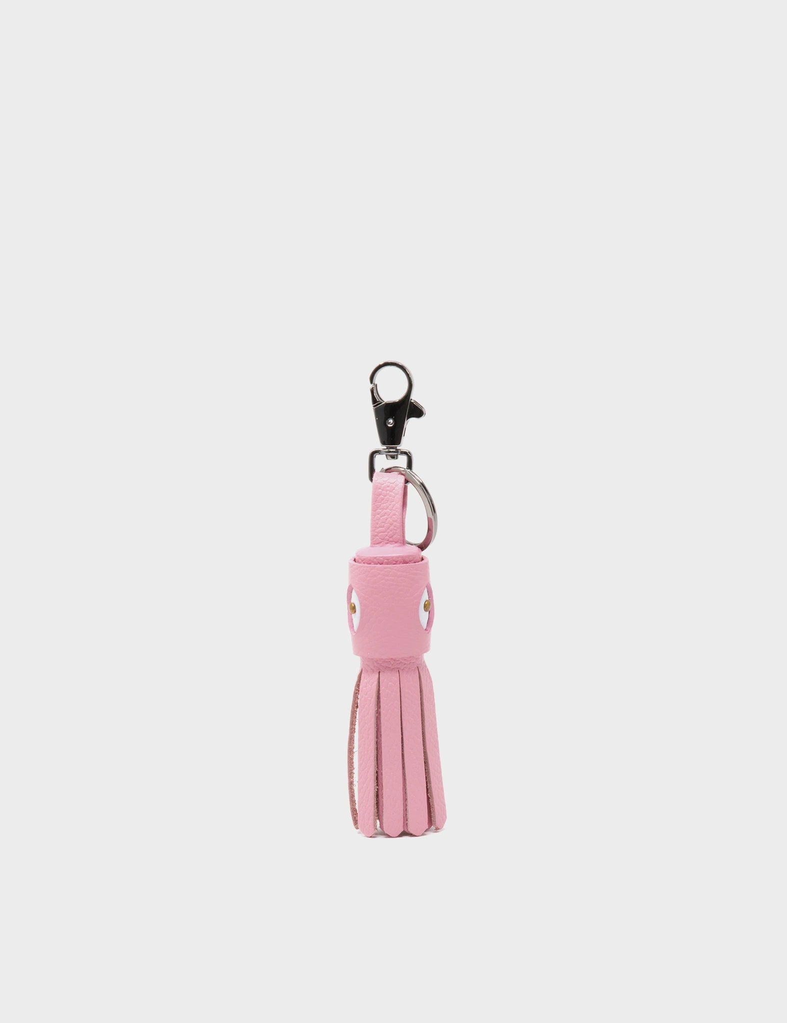 Calamari Charm - Blush Pink Leather Keychain