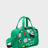 Benji Mini Crossbody Irish Green Leather Bag -  Floralia Embroidery - Main View
