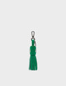 Callie Marie Hue Charm - Ireland Green Leather Keychain - front