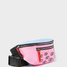 Harold Fanny Pack Cerulean Blue Leather - All Over Eyes Embroidery - Main