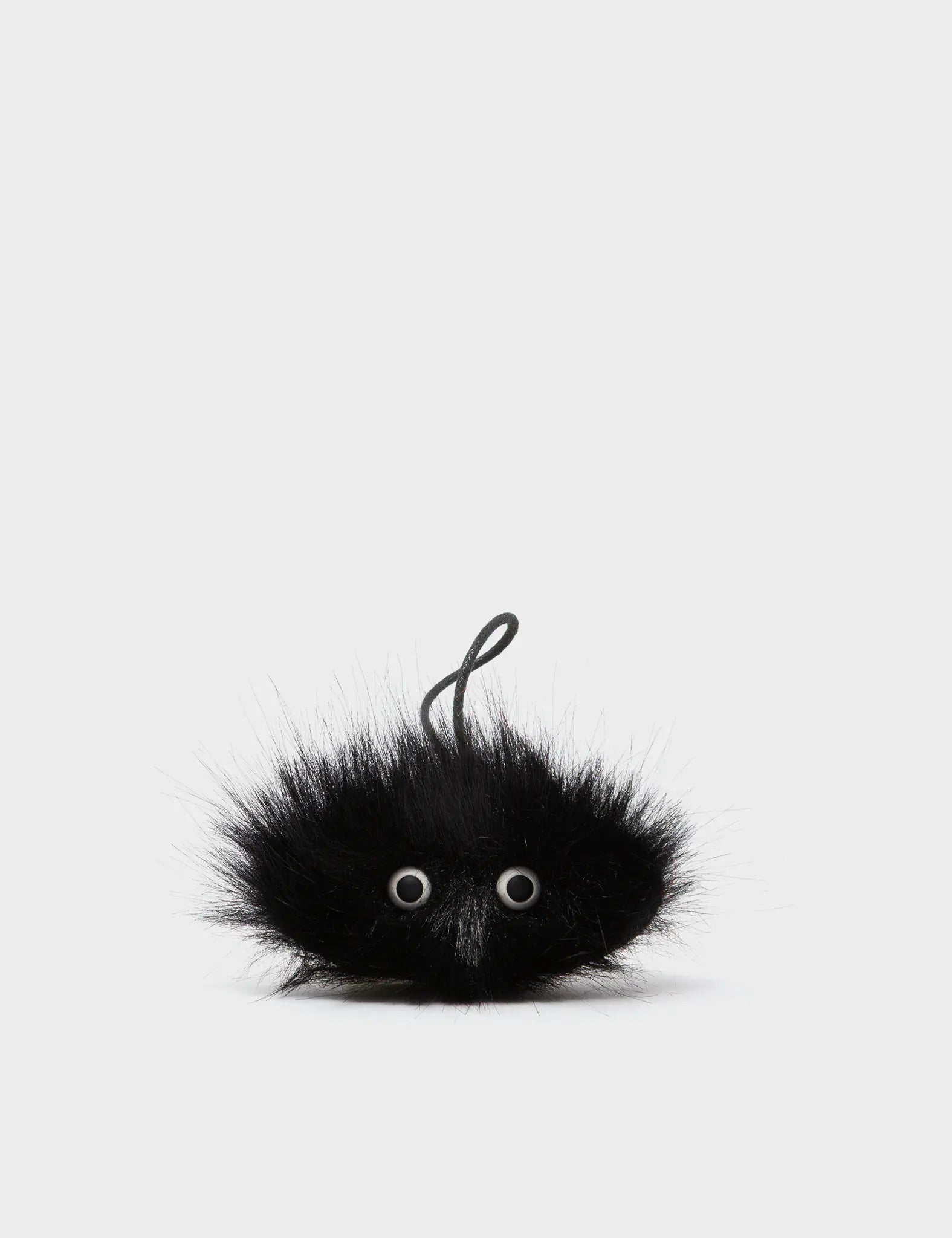 Tree Ornament - Black Fuzzy Monster - Front