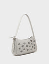 Lucas Hobo Mini Moonwalk Gray Handbag - All Over Eyes Embroidery