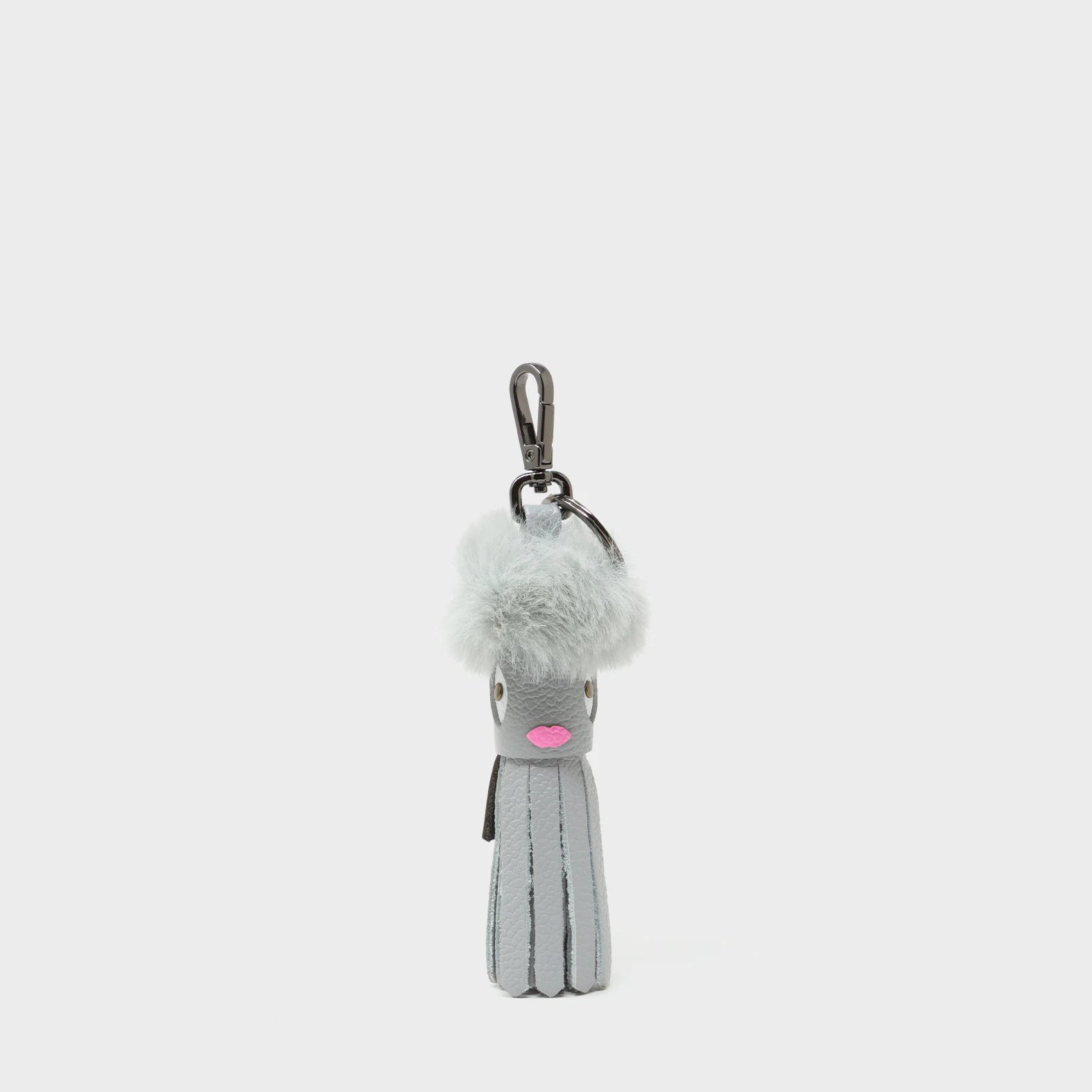 Callie Marie Mayne - Moonwalk Gray Leather and Gray Fake Fur - Main view