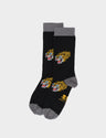 Black and Gray  Socks - Blazing Tiger - Main View