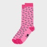 Fuchsia Socks - All Over Eyes - Left