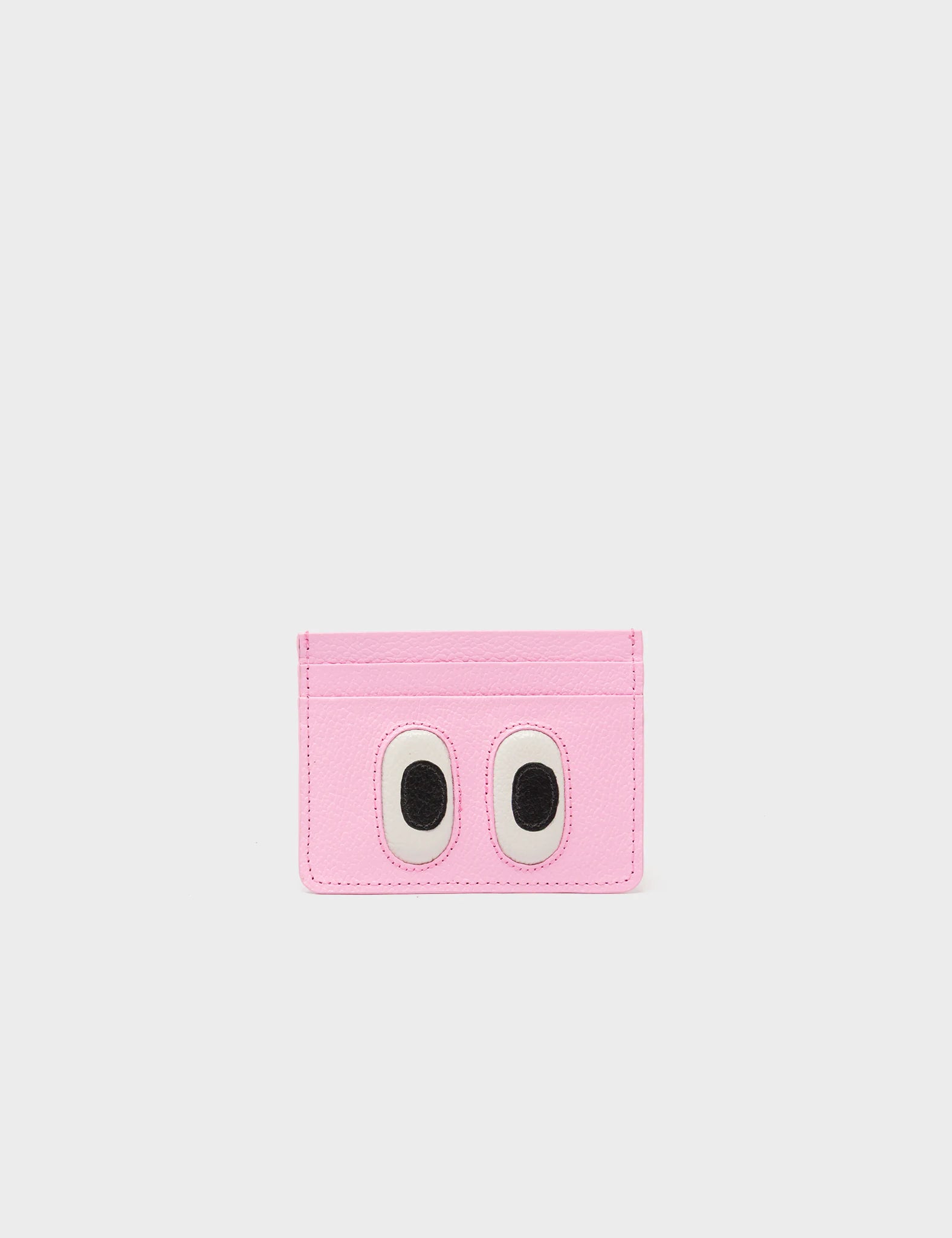 Filium Taffy Pink Leather Cardholder - Look Up 👀 - Front