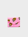 Fiona Bubblegum Pink Leather Wallet - El Trópico Print Design