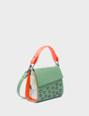 Anastasio Micro Crossbody Handbag Green Leather -  Camo Dreams Design