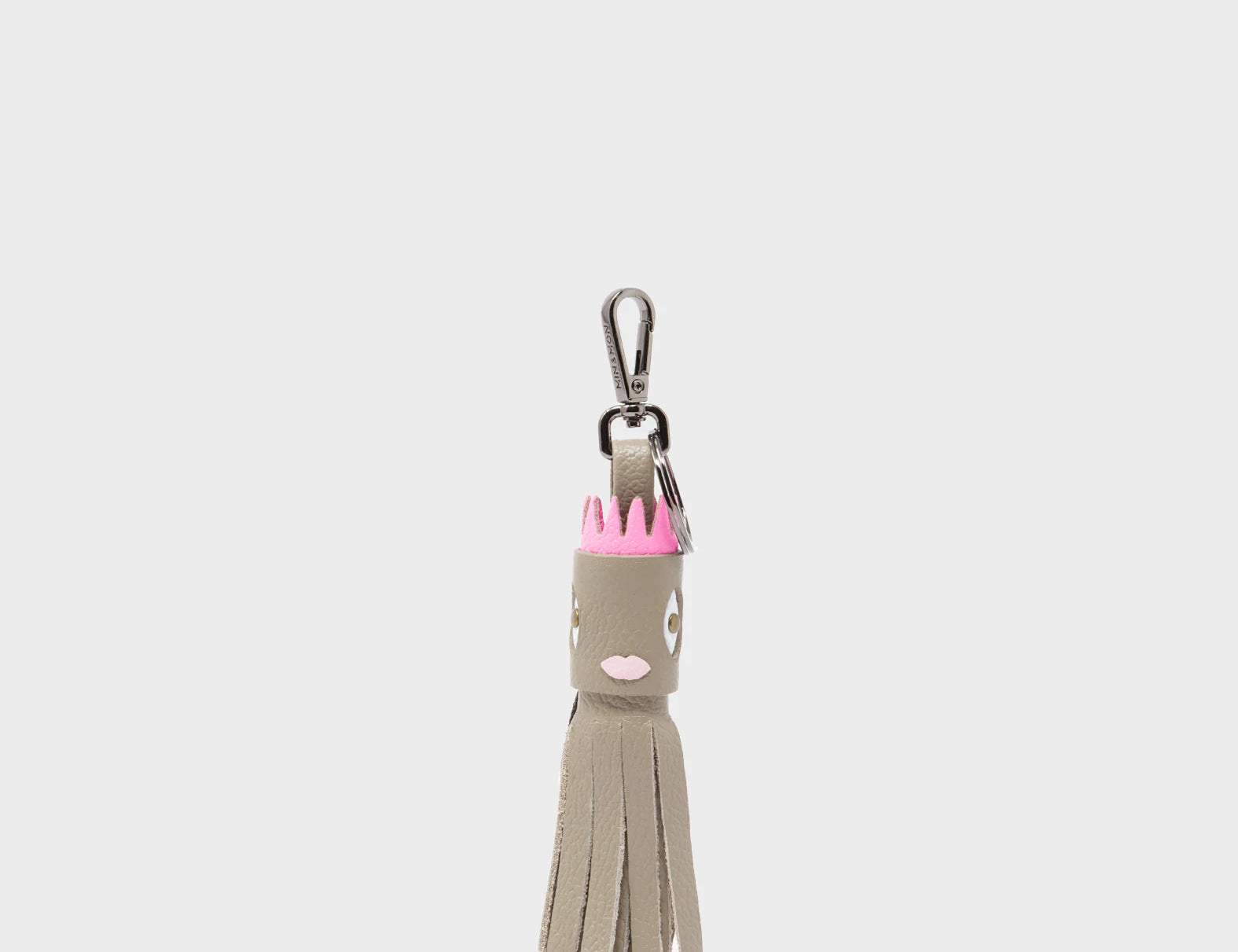 Queen Callie Marie Charm - Tuffet Leather Keychain - Front