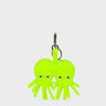 Octotwins Charm - Neon Lime Leather Keychain - Main View