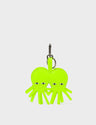 Octotwins Charm - Neon Lime Leather Keychain - Main View