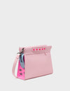 Vali Crossbody Small Parfait Pink Leather Bag - Eyes Embroidery
