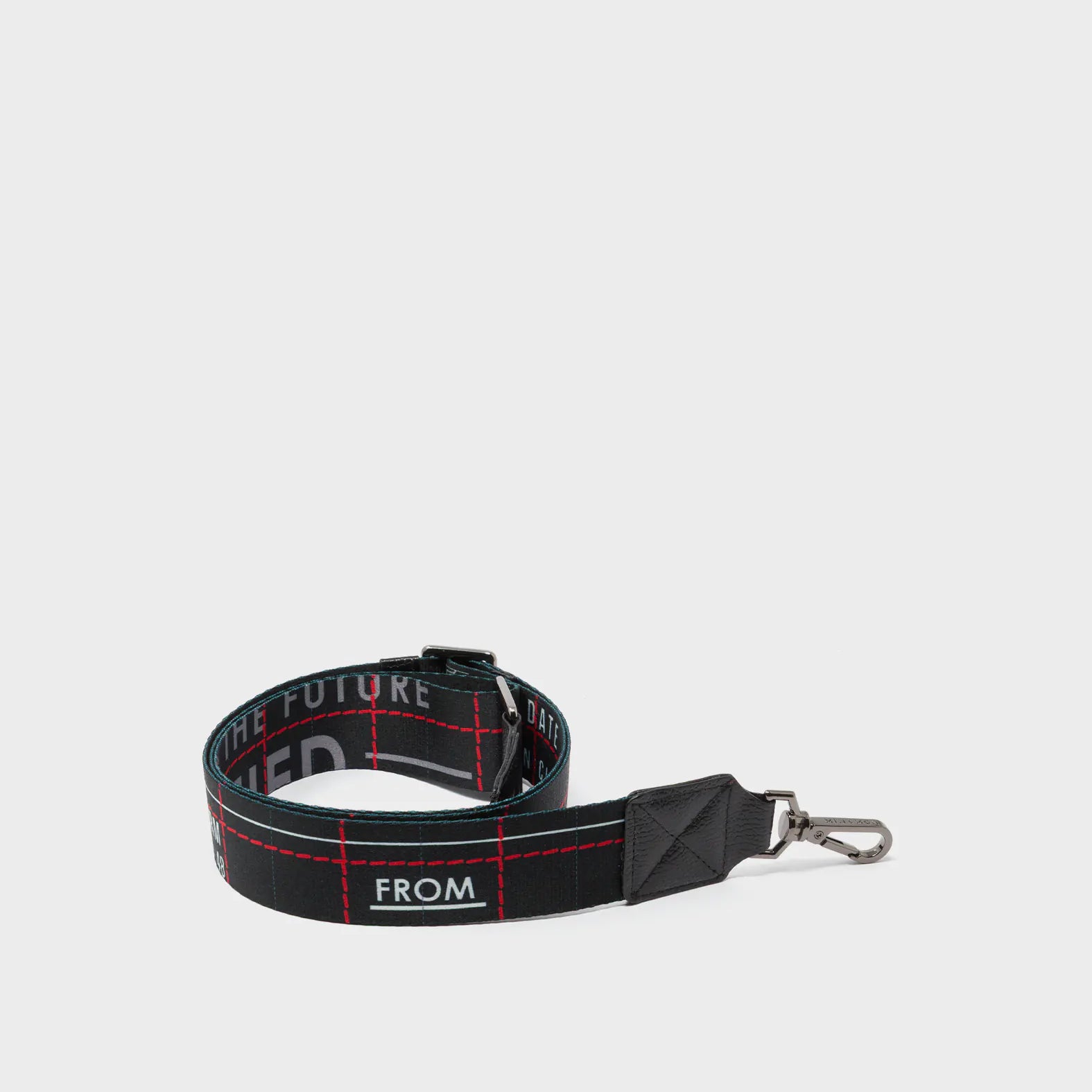 Detachable Black Nylon Strap - Lovestitch Print - Product View