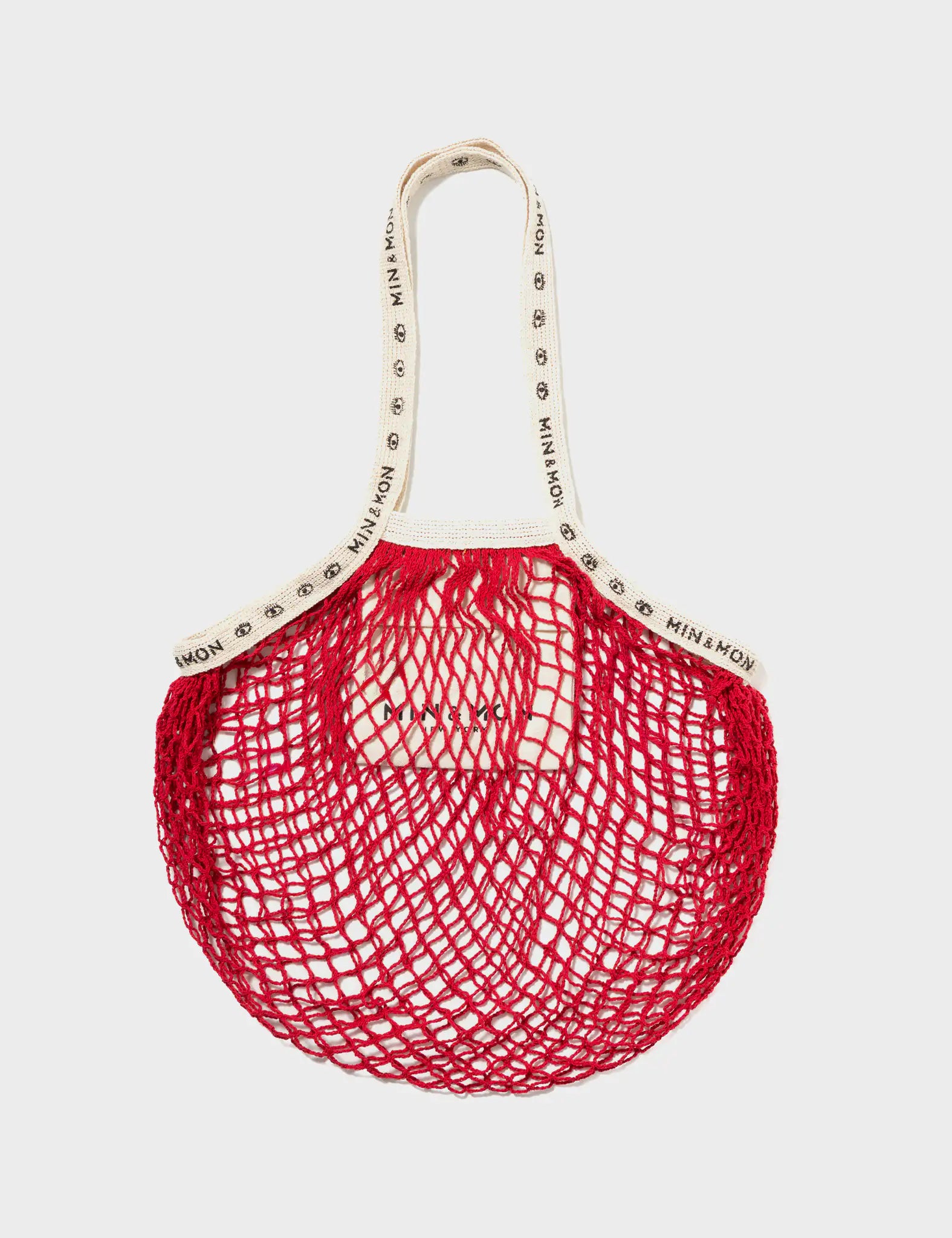 Red Mesh Bag - Creatures of the Future Design - Front
