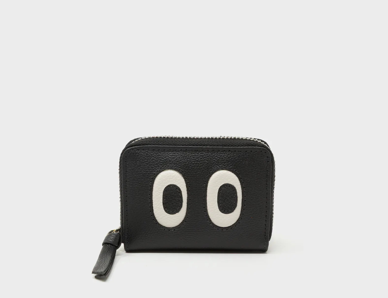 Frodo Black Leather Zip Around Wallet - Look Up - Front