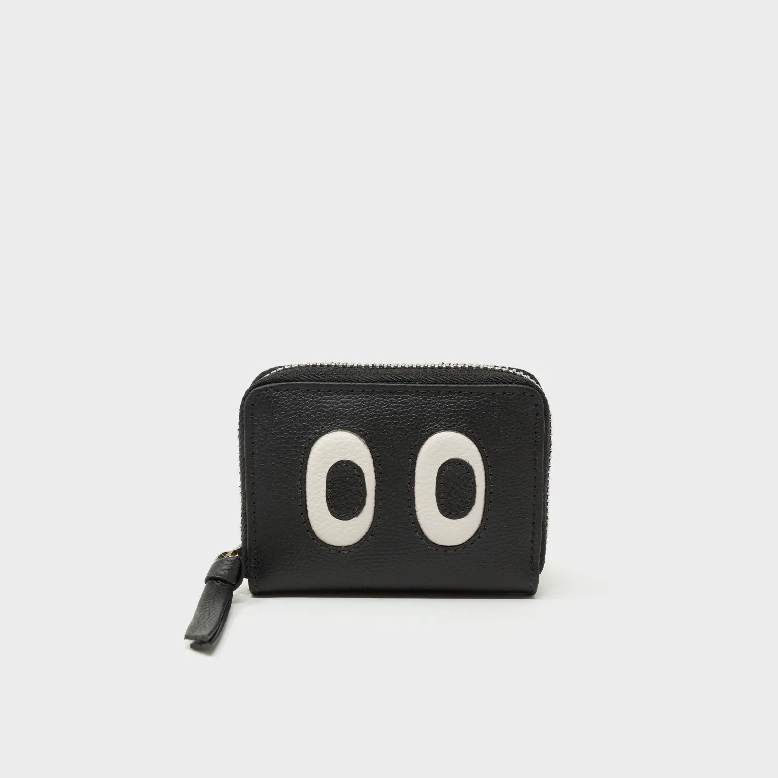Frodo Black Leather Zip Around Wallet - Look Up - Front