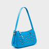 Lucas Hobo Mini Hawaii Blue Handbag - All Over Eyes Embroidery - Main View