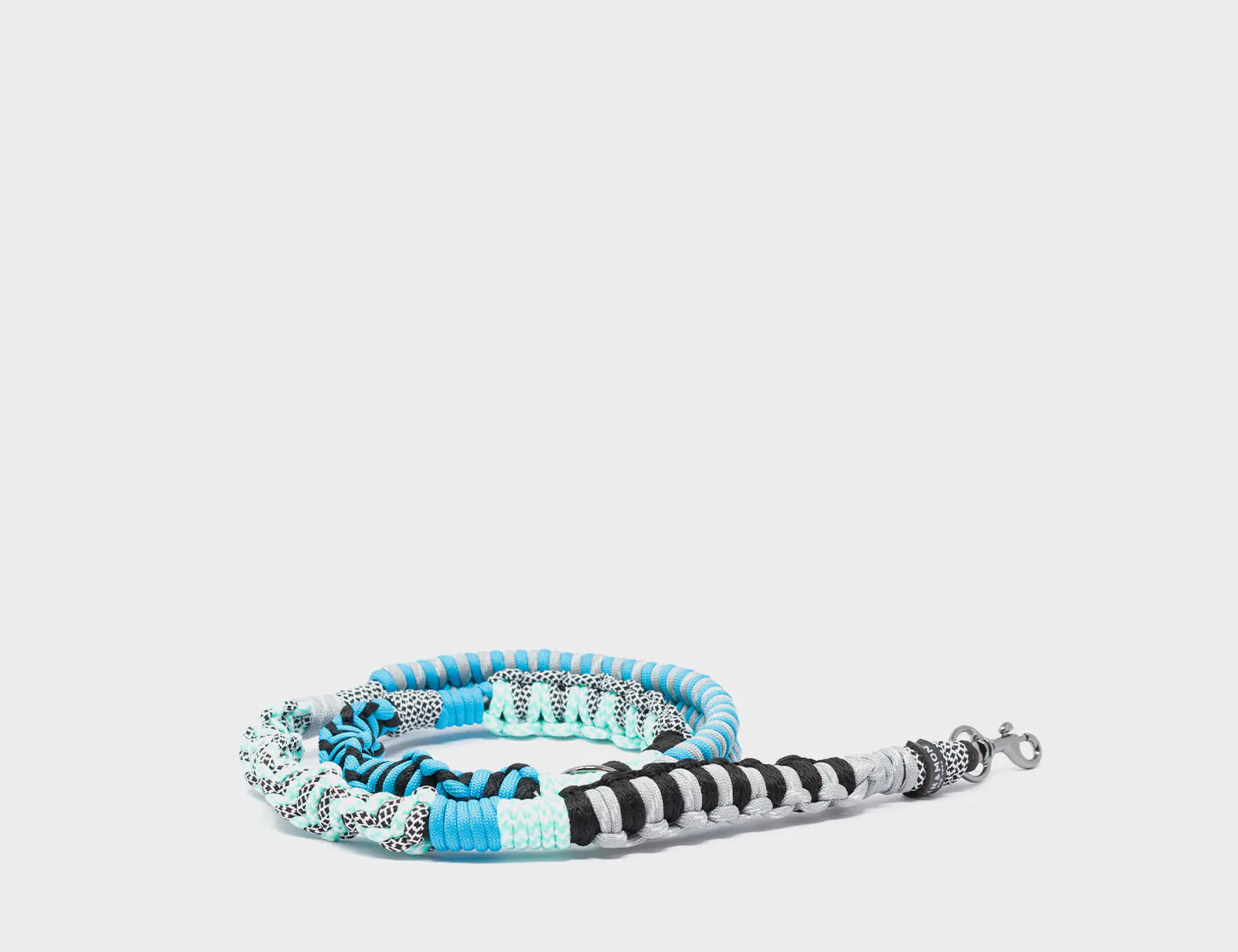 Detachable Shoulder Strap - Blue and Black Handwoven Paracord - Product View
