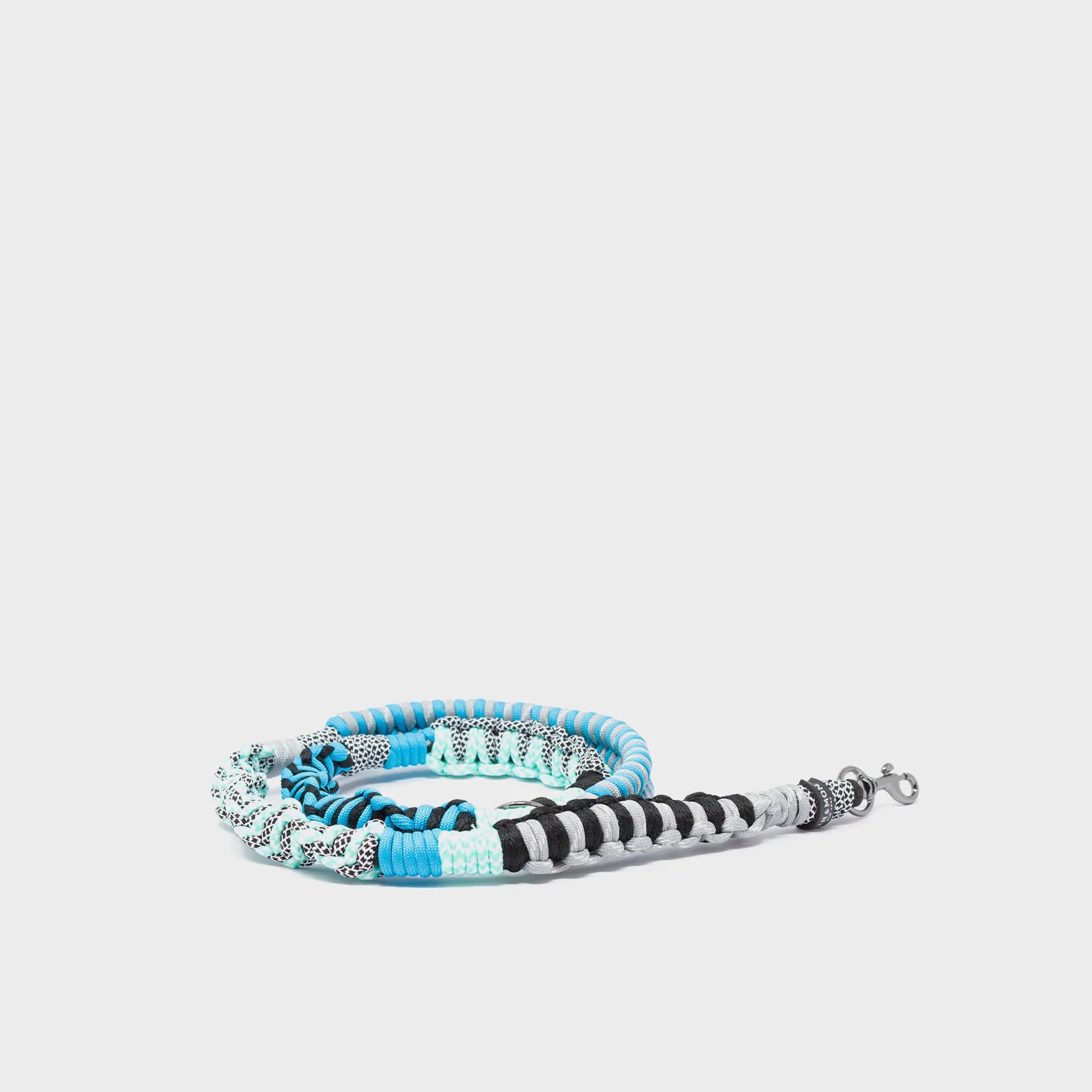 Detachable Shoulder Strap - Blue and Black Handwoven Paracord - Product View
