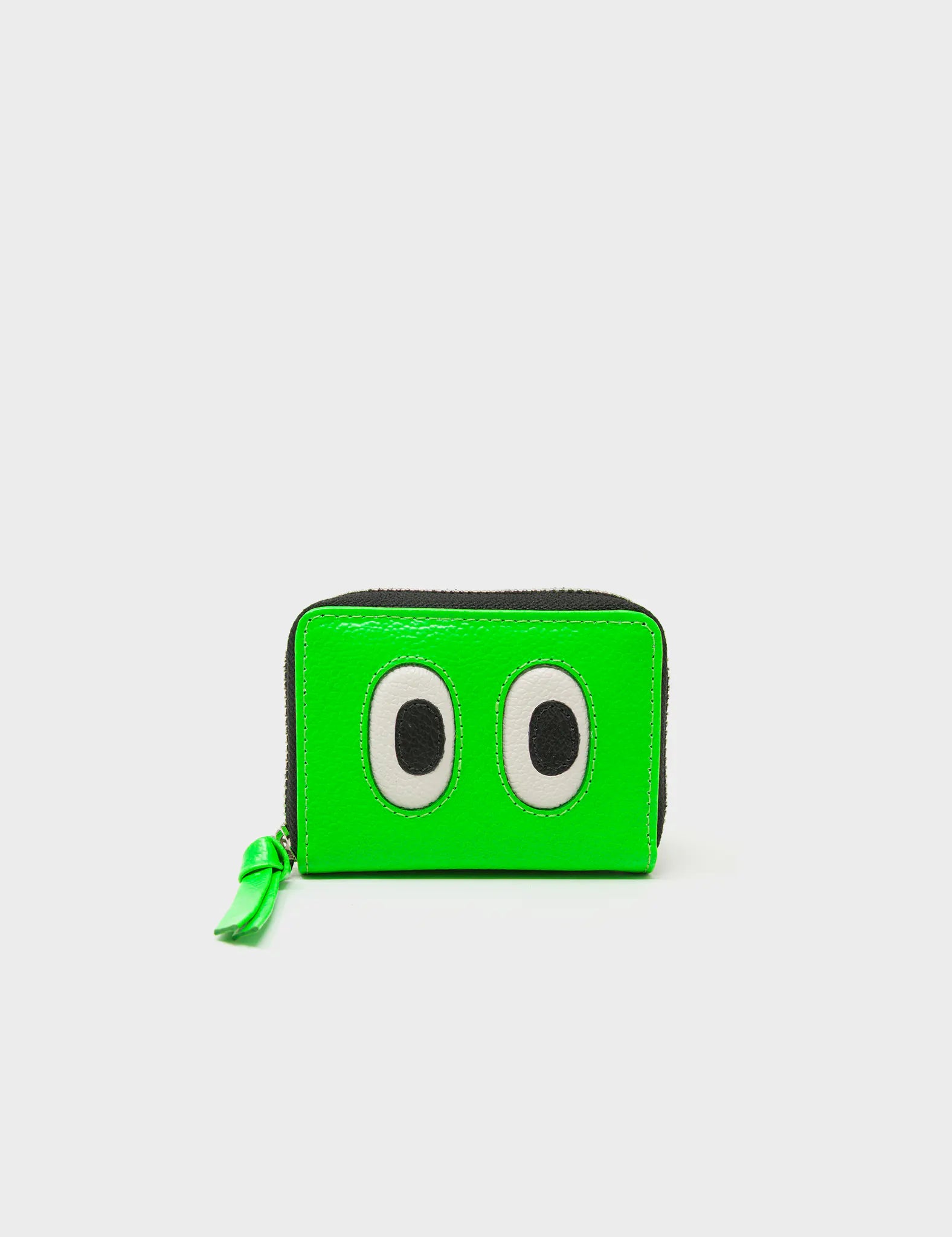 
Frodo Neon Green Leather Zip Around Wallet - Eyes Engraved
 - Front