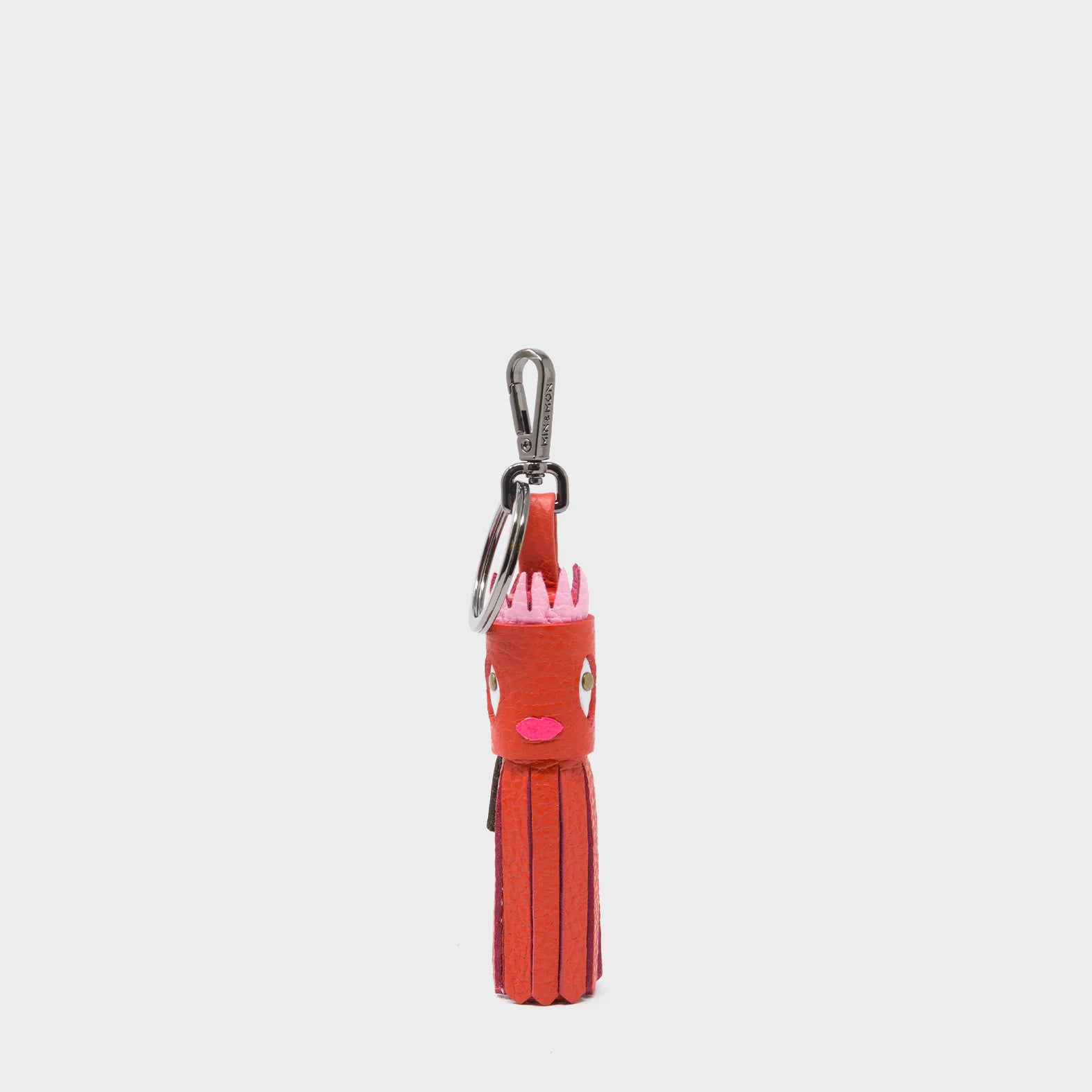 Queen Callie Marie Charm - Aurora Red Leather Keychain