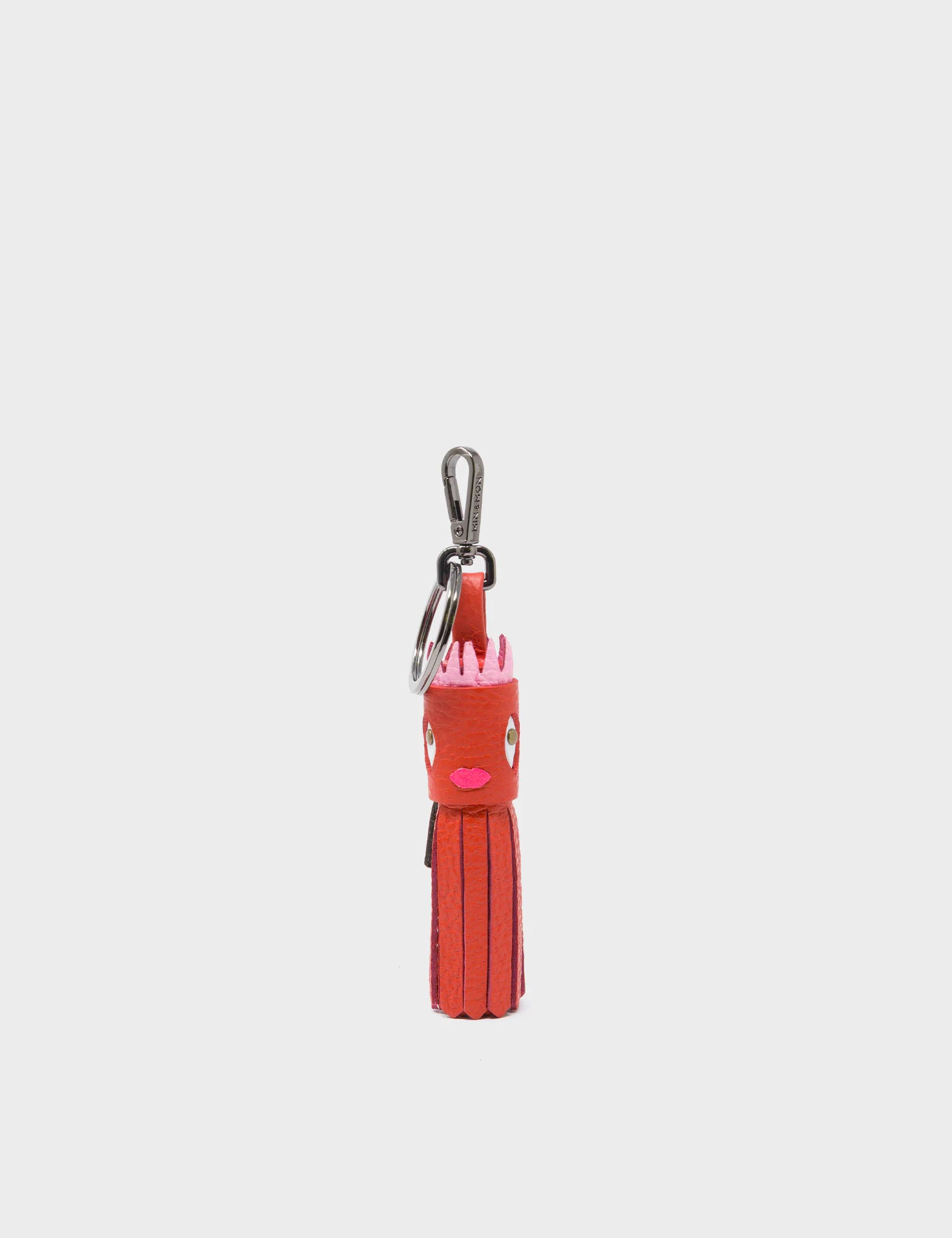 Queen Callie Marie Charm - Aurora Red Leather Keychain