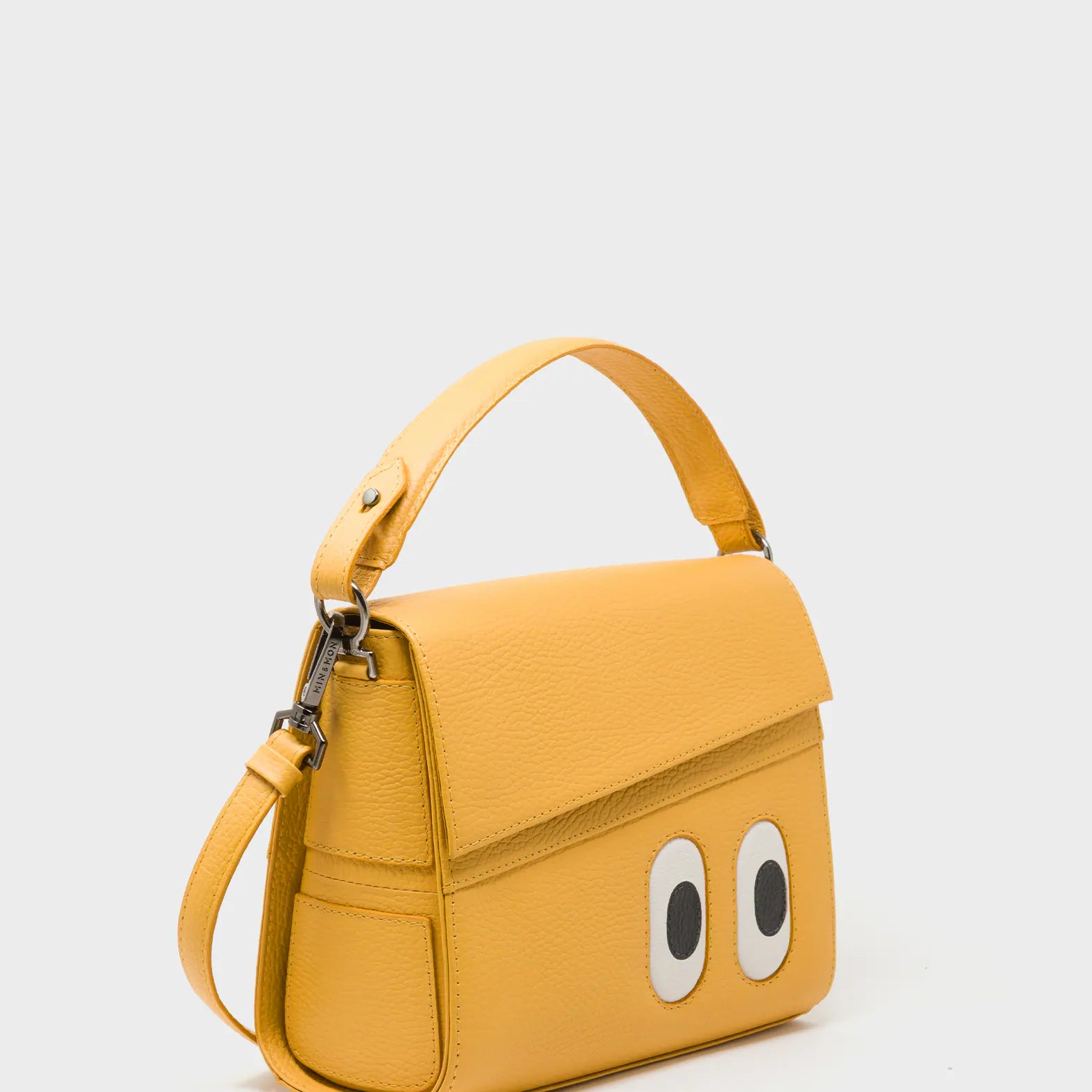 Anastasio Mini Crossbody Handbag Golden Glow Leather - Look Up - Main View