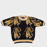 Black Cotton Short-Sleeved Sweater - Creatures of the Future - Front