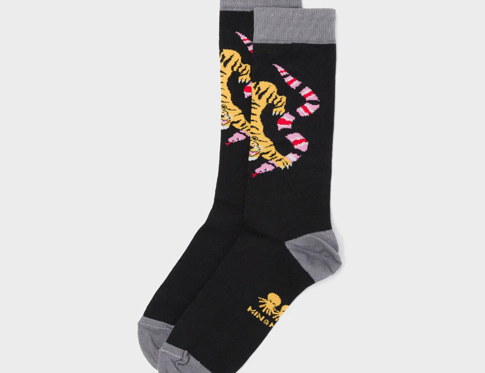 Black and Gray Socks - Creatures of The Future - Left Side