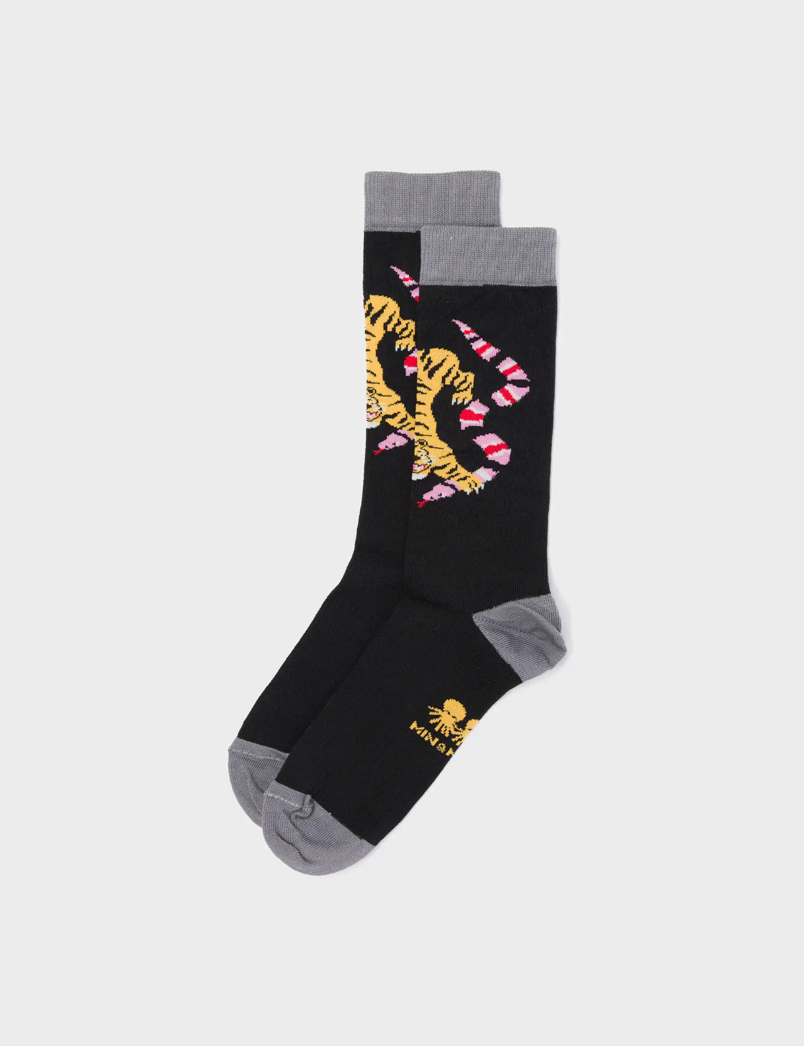 Black and Gray Socks - Creatures of The Future - Left Side