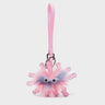 Velvoria - Taffy Pink Leather Bag Charm - Front