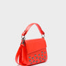 Anastasio Micro Crossbody Handbag Fiesta Red Leather - All Over Eyes Embroidery - Main View