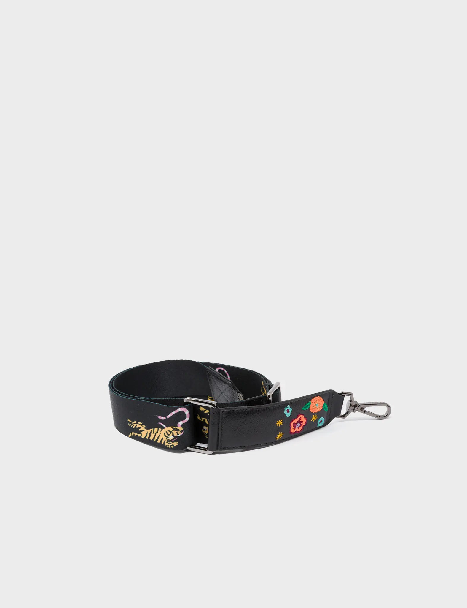 Detachable Black Nylon Strap - Tigers Design - Package