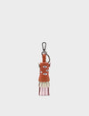 Oliver The Ox Charm - Baked City Brown Leather Keychain