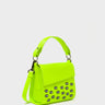 Anastasio Micro Crossbody Handbag Neon Lime Leather - All Over Eyes Embroidery - Main View