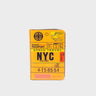 Frida Marigold Leather Passport Cover - Space Travel NYC Print